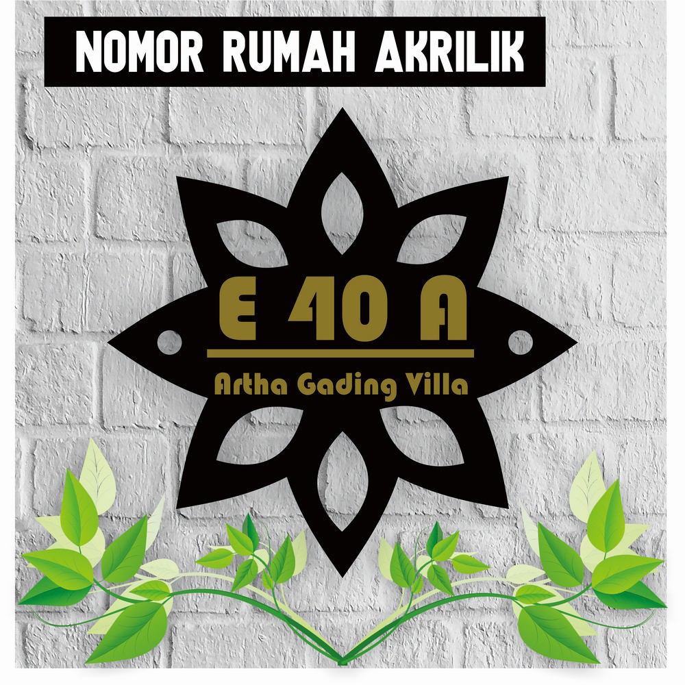 

PAPAN NOMOR ALAMAT RUMAH AKRILIK | NOMOR RUMAH ACRYLIC UKURAN 18x18 CM AKRILIK SOLID HN11