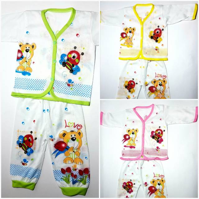 Setelan Baju Bayi Panjang MURAH  S02