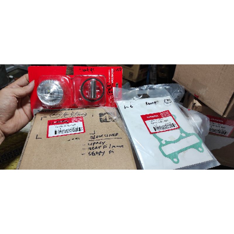 BLOK SEHER PISTON KZL BEAT SCOPY SPACY FI INJEKSI SET ASLI