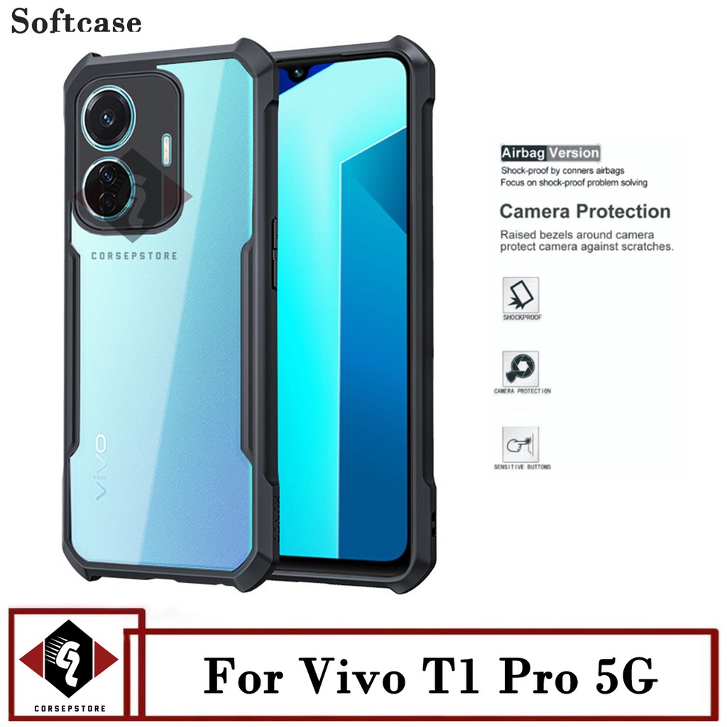 Promo Case Transparan Vivo T1 Pro 5G Softcase Pelindung Belakang Hp