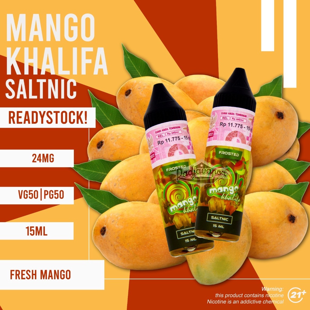 KHALIFA MANGO SALT 15ML CUKAI 2023