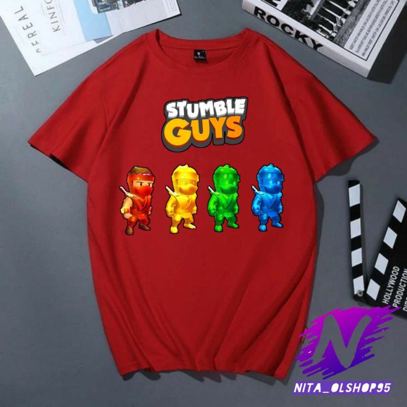 baju anak kaos anak stumble guys ninja 4 epic