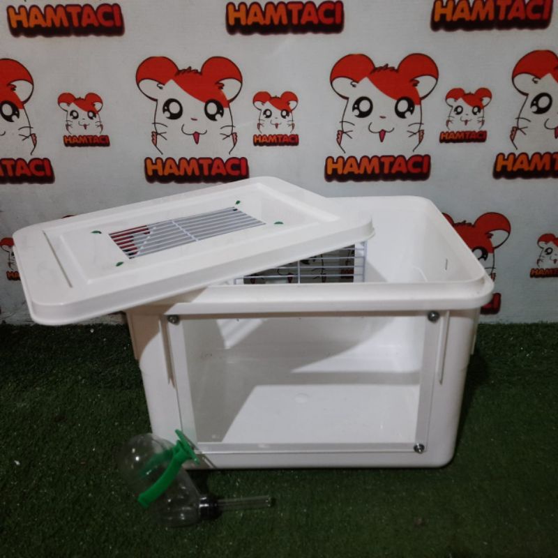 KANDANG KOTAK MODIF AKRILIK & BOTOL | HAMSTER GERBIL LANDAK REPTIL-Paket B