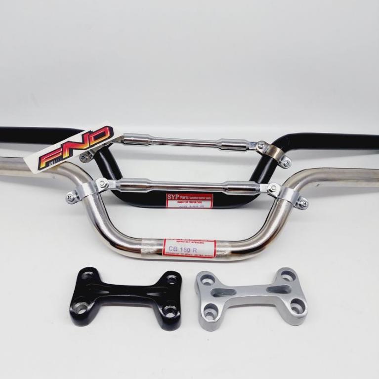F@J STANG CB150R STANG CB 150 R STIR CB LED STANG MOTOR CBR CROME HITAM SET STABILIZER RAISER RX KIN