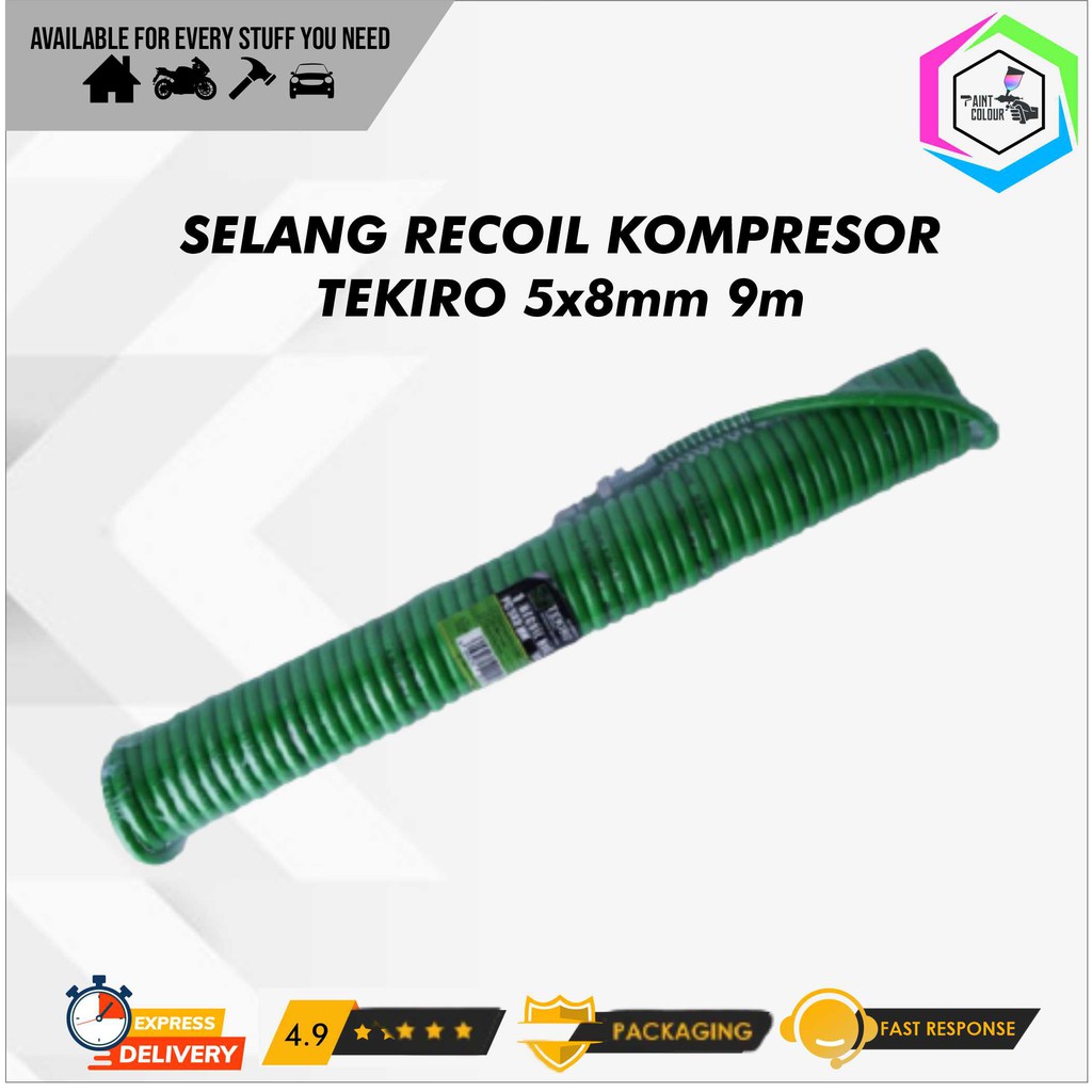 Selang Recoil Hose Selang Angin Kompresor Tekiro 5x8MM 9M