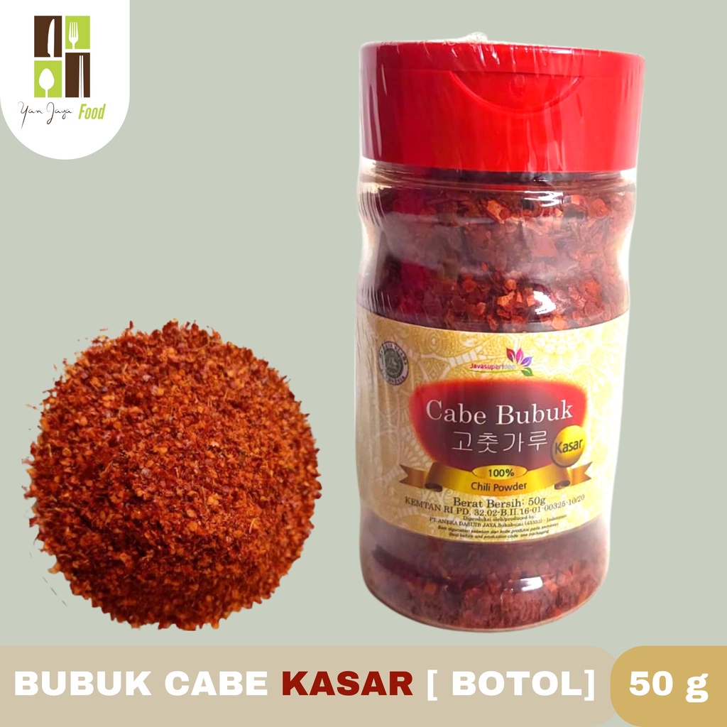 Bubuk Cabe Kasar / Chili Powder Korea 50g Kemasan Botol