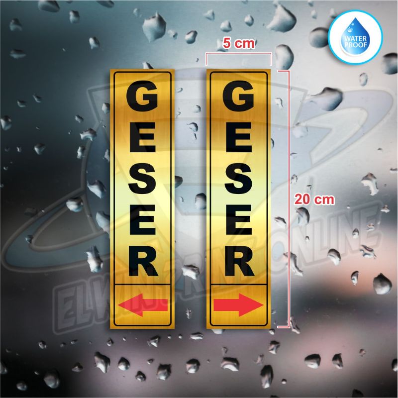 

Stiker Anti Air PINTU GESER