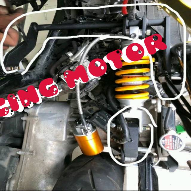 MONOSHOCK AEROX155 MONO SHOCK AEROX 155 SAMA BREKET