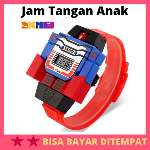 Jam Tangan Anak Anak Kecil Laki Laki Laki2 Cowok Cowo Pria Sekolah Sd Tk 2 3 4 5 Tahun Robot Super H