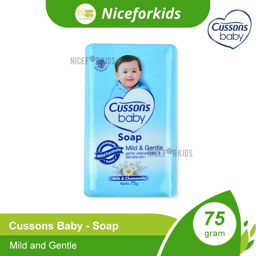 Cussons Baby Soap 75g5 / Sabun Mandi Bayi 75gr