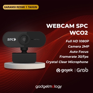 SPC WC02 Webcam Full HD 1080P / 2MP - Web Cam WC 02 Camera USB Komputer / PC / Laptop Build in Mic