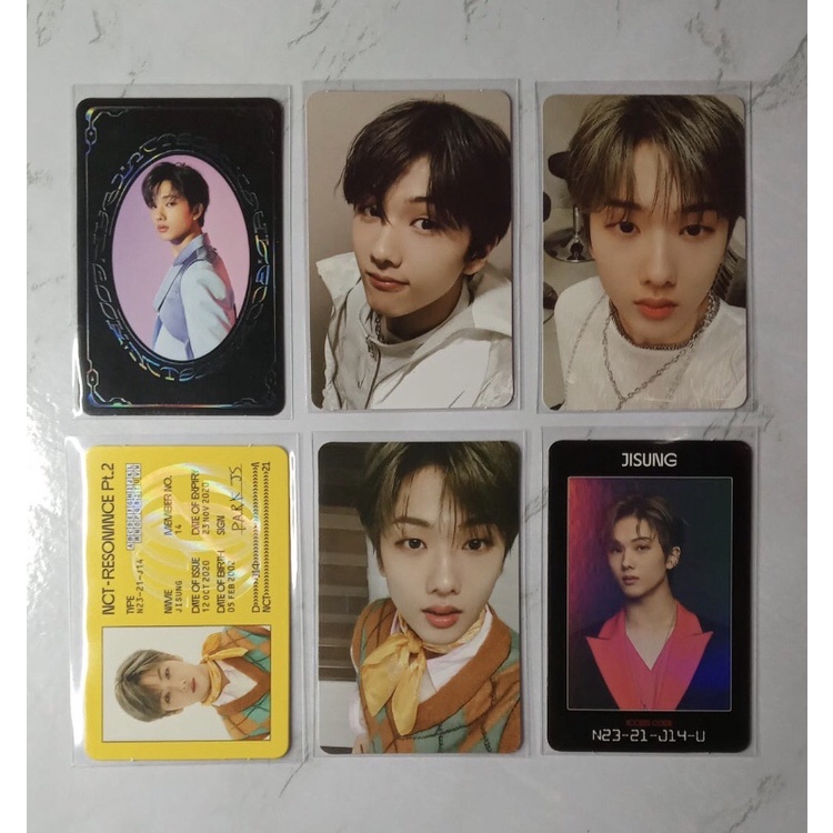 JISUNG PHOTOCARD RESONANCE PAST FUTURE YEARBOOK DEPARTURE ID CARD ACCESS CARD - NCT