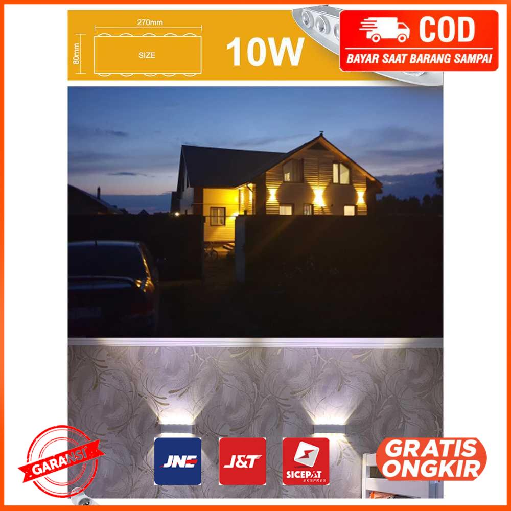 Lampu Hias Dinding LED Aluminium 10 W Warm White RL-B15