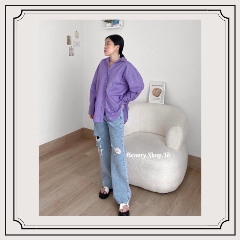 [SYS.LABEL] Zeni Shirt - Kemeja Oversized