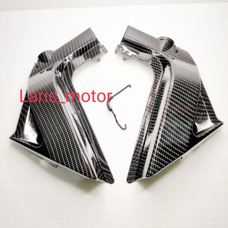 mata kucing/ air scoop RX king new karbon celup plus kawat pengait