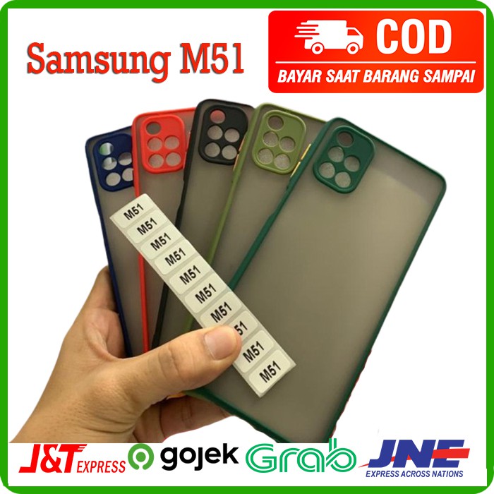 Soft Case Samsung M51 Case Matte Full Colour Hard Case Samsung M51