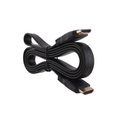 KABEL HDTV M-TECH FLAT FULL HD 3D GOLD 1.5M - CABLE HDTV M-M 1.5 METER