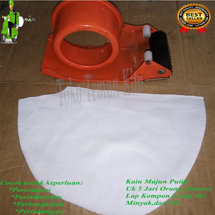 KAIN MAJUN PUTIH - LAP KOMPON - MAJUN PUTIH TANPA JAHIT - MAJUN MURAH