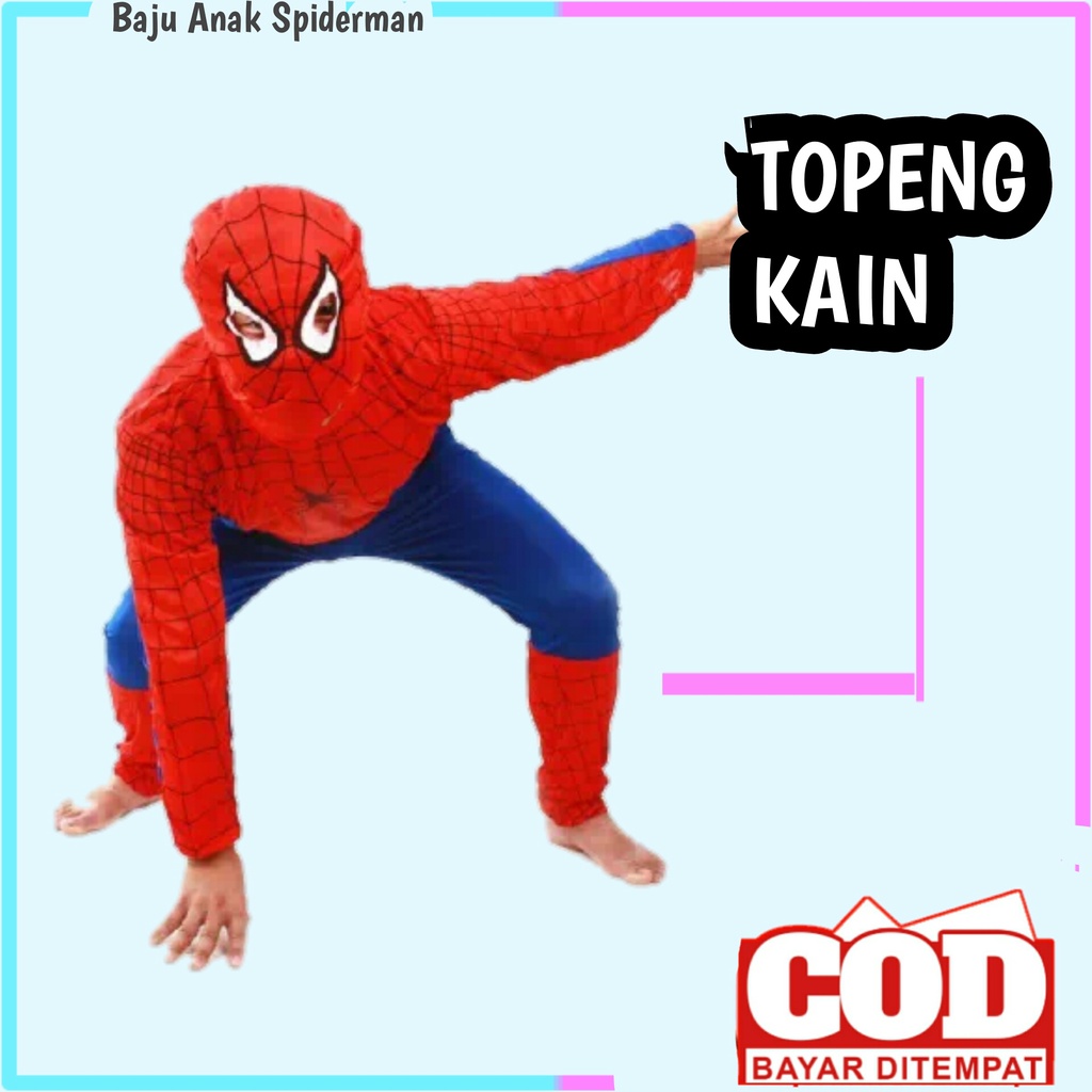 baju kostum karakter spiderman