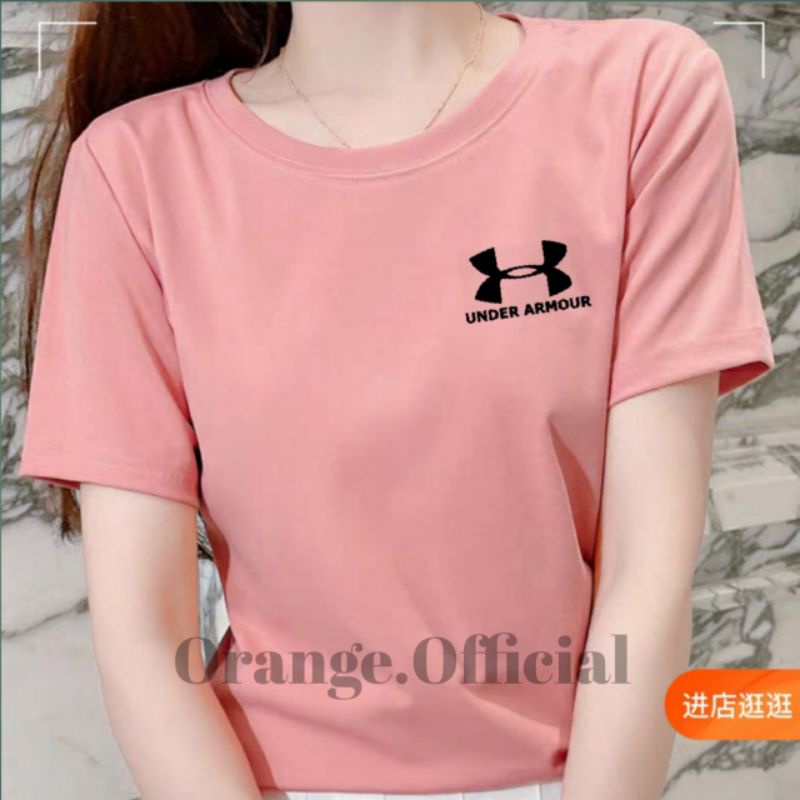 Kaos Oblong Wanita UNDER Baju Oblong Wanita Lengan Pendek Atasan Tshirt Wanita Kaos Wanita Cotton Combed