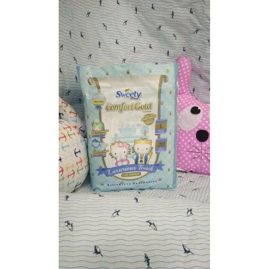 Sweety Comfort Gold L20 / Perekat - HTA SUSU / PAMPERS / DIAPERS