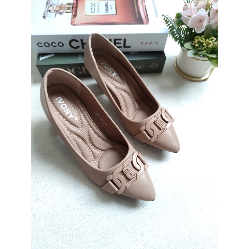 IVORY Sepatu Wanita Heels Pantofel Kerja  535-18A