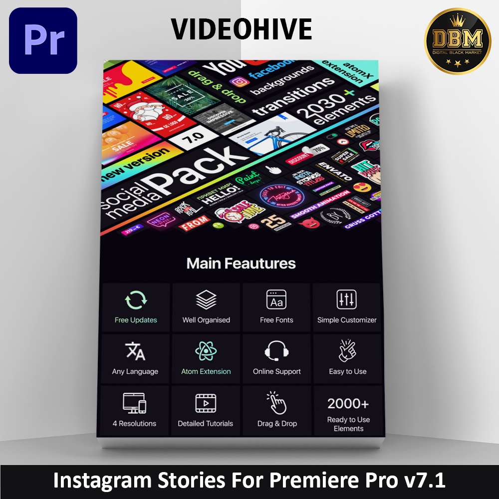 AtomX - Instagram Stories V7 - Premiere Pro (Extension)