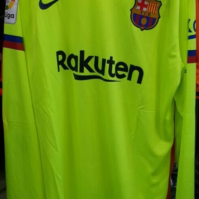 JERSEY BIG SIZE JUMBO XXXL 3XL BARCELONA_ AWAY LONG SLEEVE 2018/2019