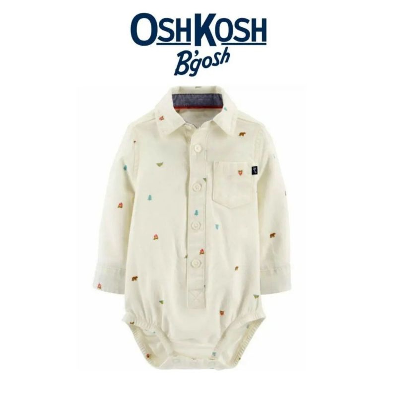 Size 0, 3, 6, 9 bulan. Kemeja Jumper Anak Bayi Laki. Place Carter's OshKosh BabyGAP-OK. Off White