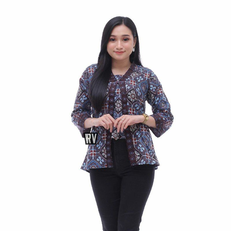 Baju Batik Wanita Modern Atasan Batik Wanita Blouse Batik Kerja Wanita Batik Kantor M L XL XXL Seragam Batik