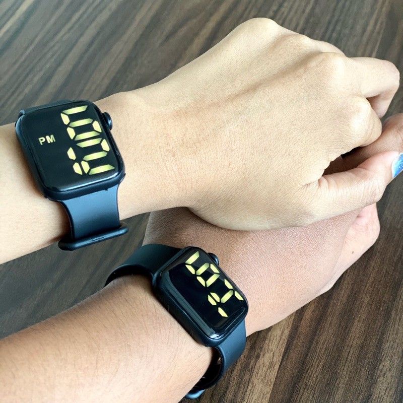 JAM TANGAN WANITA LED WATCH (look like Apple Watch) bisa COD_JAM Tangan UNISEX termurah dan simple tahan air
