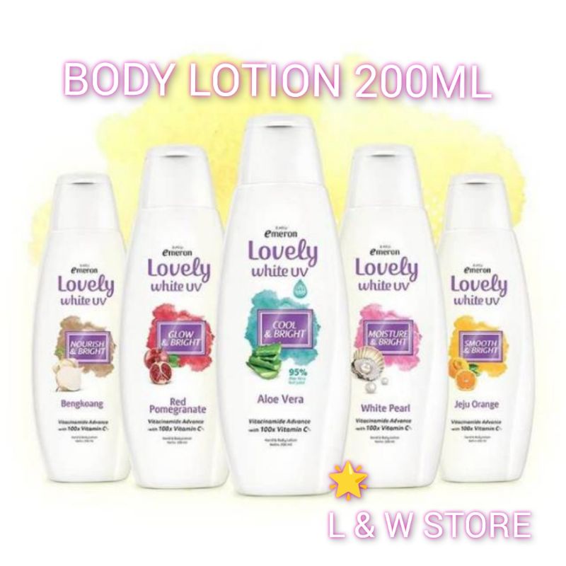 EMERON LOVELY WHITE UV Hand Body Lotion