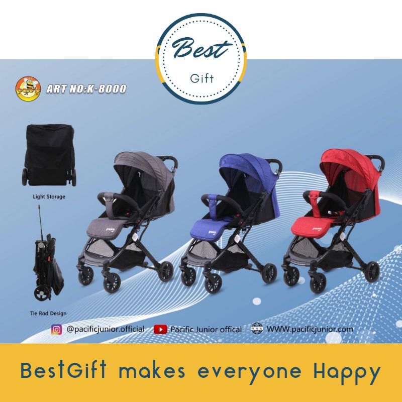 PACIFIC JUNIOR PC K8000 BABY STROLLER CABIN SIZE