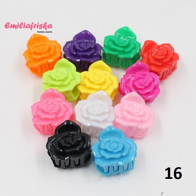 Unik JEPIT RAMBUT ANAK AKSESORIS HAIRCLIP BUNGA MAWAR UNIK KOREA MURAH Berkualitas