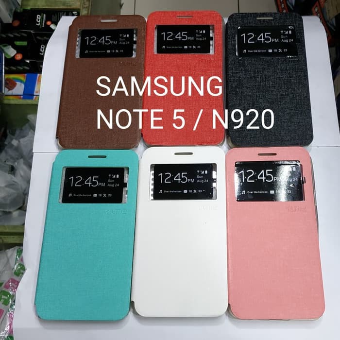 SAMSUNG NOTE 5 / N920 sarung flip cover ume/ sarung model buku