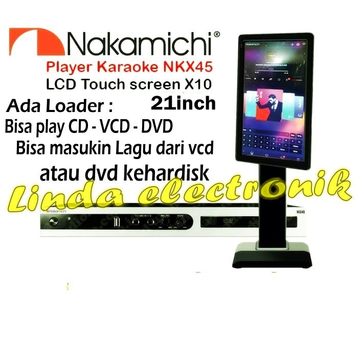 DVD Player Karaoke Nakamichi NKX 45 Touchscreen Nakamichi NTC 215