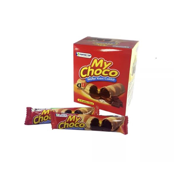 

Coklat My Choco Wafer Krim Rasa Coklat Siantar Top ( 1box isi 20 )