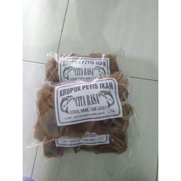 

krupuk petis mentah khas kendal