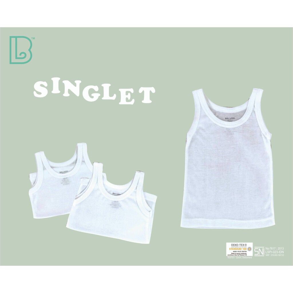 Singlet Baby London Vivi Polos Isi 3pcs