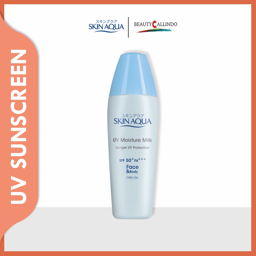 Skin Aqua UV Moisture Milk SPF 50 PA+++ 40g Sunscreen Sunblock Tabir Surya
