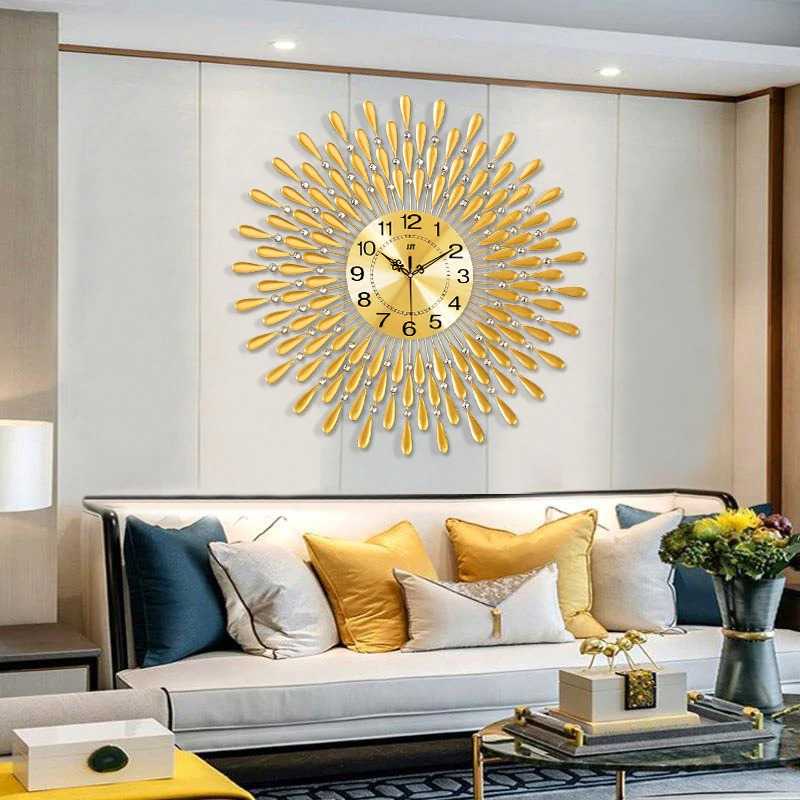 TD-DA1 Jam Dinding 3D Quartz Creative Design Model Luxury Diamond 60 cm - H12