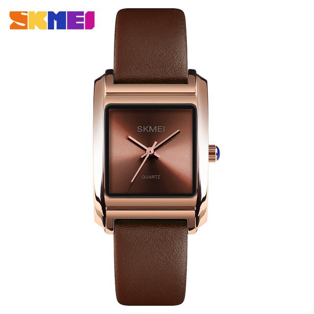 Jam Tangan Wanita / Jam Tangan Kulit SKMEI 1432 Analog Cewe Leather Strap / SKMEI