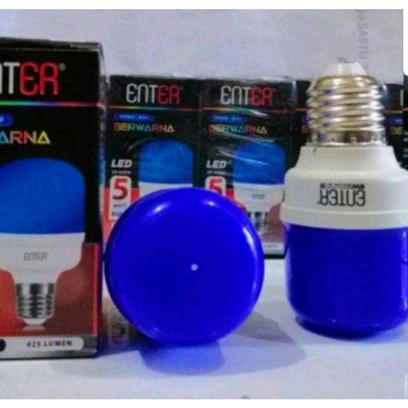 lampu led warna/lampu hias warna 5watt led - biru