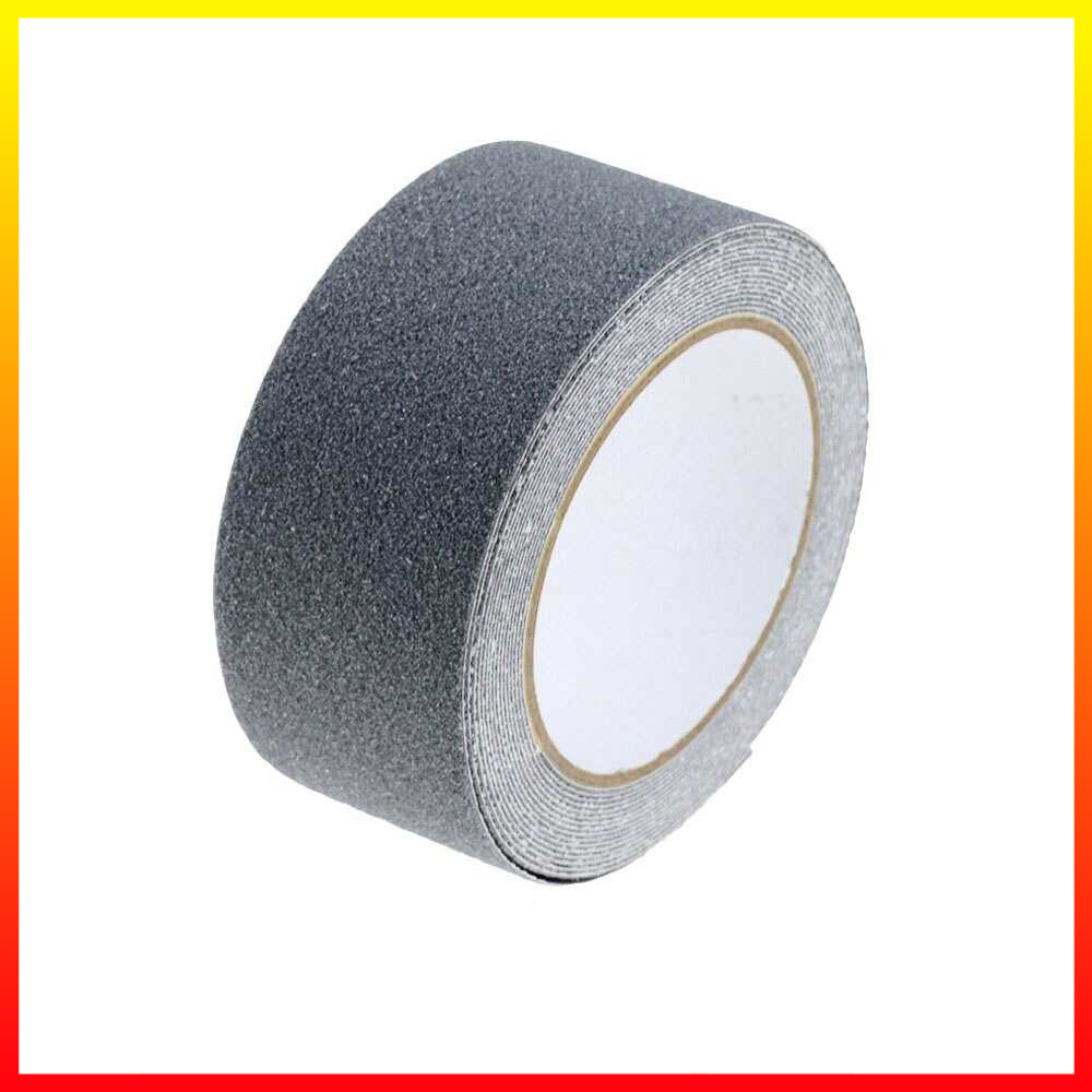 Lakban Peringatan Tape Safety Grip Anti Slip Permukaan Pasir Silika Strong Traction Lem Adhesive Satu Sisi - 7RHZANBK