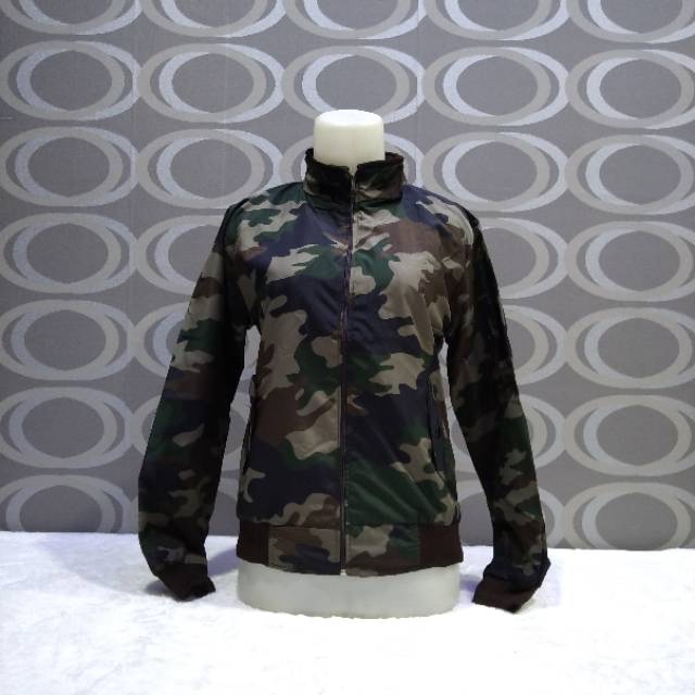 jaket bomber loreng