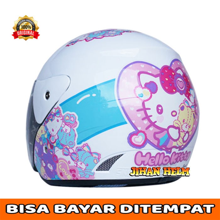 HELM / HELM GM / HELM WANITA / HELM WANITA GM EVOLUTION #15 HELLO KITTY WHITE TERMURAH