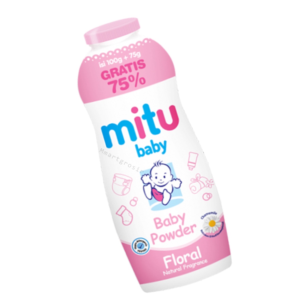 BEDAK MITU BABY FLORAL BABY POWDER