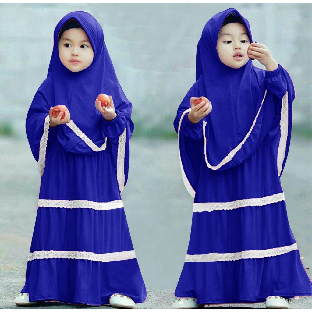 HOPYLOVY SALE Gamis Anak Perempuan | Gamis Lebaran Anak Perempuan | Baju Lebaran Pakaian Muslim Anak Gamis Salvania