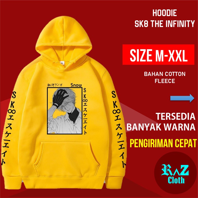 Jaket Laki Laki Langa Hasegawa Anime SK8 The Infinity Skateboard Papan Selancar