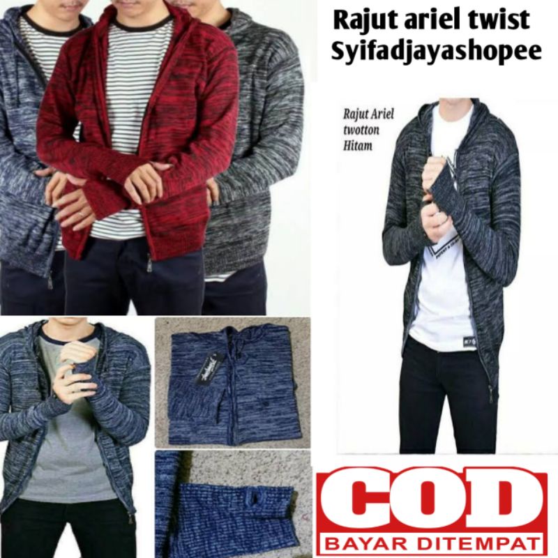 SWEATER RAJUT PRIA ARIEL TWIST